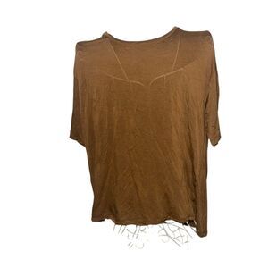 Nice Z of Zampa Organic Women's brown Oversized Cotton women blouse size medium